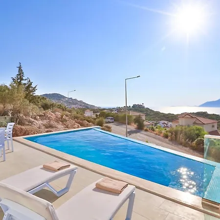 Blue Sea View Peninsula Villa Kas
